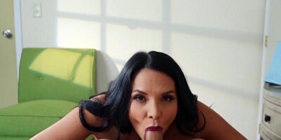 Big boobs MILF is draining the cock of a well-hung teen stud after intense banging