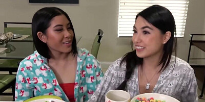 All I want for Xmas are my Tiny Asian Stepdaughters - Mina Moon - Emerald