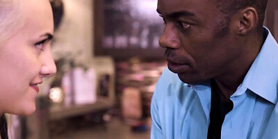 Blonde babe is happy to try some big black cock