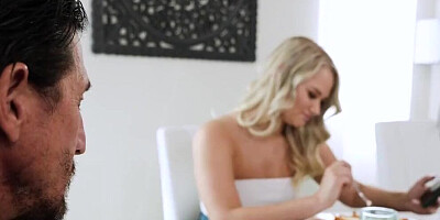 Bootylicious blonde is spanked and fucked by her horny lover
