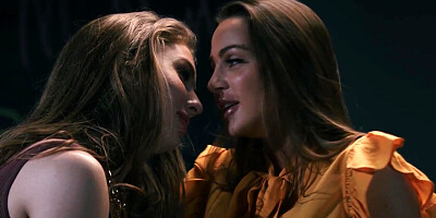 Lesbian instructor pussylicking her busty substitute teacher