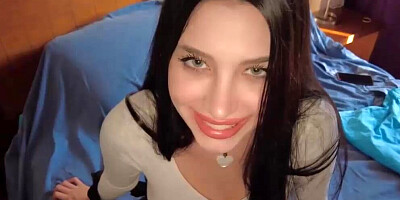 LUSH PLAYING IN PUBLIC BLOWJOB CUMSWALLOW