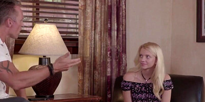 Family Hook Ups - Hot Step Daughter Riley Star Fucks her Dad to Avoid for Sneaking out