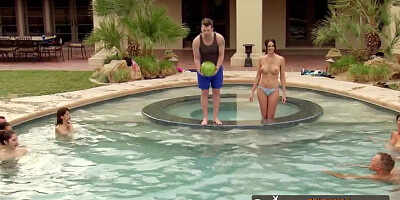 Swingers attended summer pool party that ended in a very kinky orgy