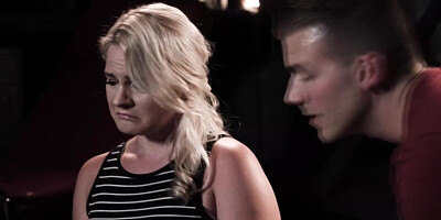 Blonde cooze Lisey Sweet is about to dive into a dark BDSM session