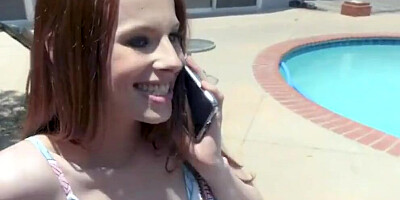 Slut cute girl gets a facial from stepdad petite homemade