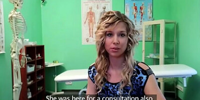 Fake Hospital Doctor offers ash-blonde a discount on fresh boobs