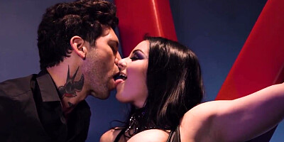 Big-tittied hottie's pussy is drilled by tattooed male