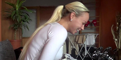 Unbelievable Hot Czech Blonde in Action