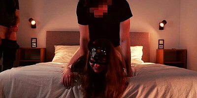 My wife was fucked roughly by my friend! i lick cum