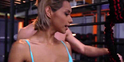 She Gets Gangbanded In A Gym