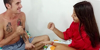 I PLAY ROCK PAPER SCISSORS WITH MY STEPBROTHER AND FUCK WITH HIM