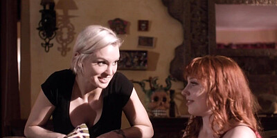 Kenzie Taylor and Arietta Adams in a steamy lesbian video