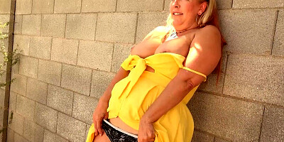50yo MILF Joclyn Stone Has a Super Hot Curvy Body And Plays With Her Hairy Pussy