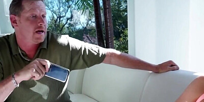 Juicy girl is stripped by stepdad and fucked to the balls