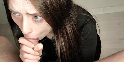 Hot juicy ballsucking blowjob