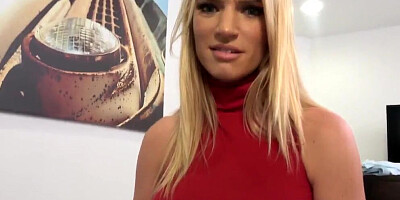 Astonishing blonde cougar Rachael Cavalli is spanked and fucked hard