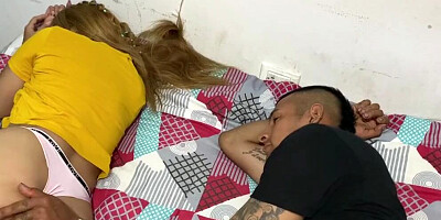 My little stepsister asks me to give her a massage as an excuse for me to fuck her hard and cum