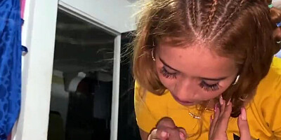 My little stepsister asks me to give her a massage as an excuse for me to fuck her hard and cum