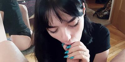 fabulous blowjob from a beautiful teen