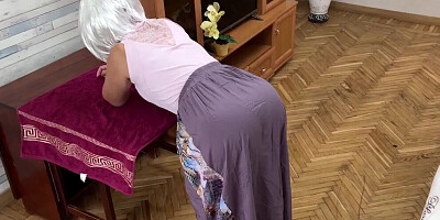 Big ass MILF has been without anal sex for a long time