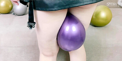 Tifa Lockhart from Final Fantasy talks dirty, blows balloons and pops them with her strong hands