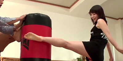 Japanese housewife Nao Mizuki is fucked and creampied by husband's brother