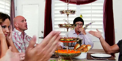 Dani Daniels, Jada Stevens & Johnny Sins are doing a hot 3some