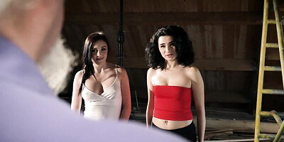 Oldje-3some - brunette xxx
