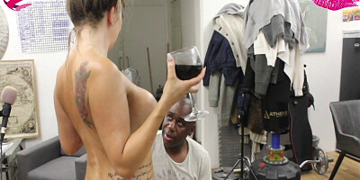 Classy Filth gets fake tanned by Nemo Brown