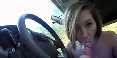 Lovely chick Hayden Hennessy is taking a big cock in forest