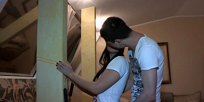 Cheating girlfriend tricked into getting fucked by hung stud