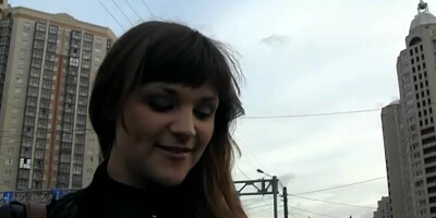 Real public sex video with redhead