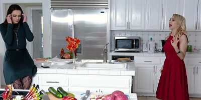 Tied up girl is licked and fucked at this BDSM party