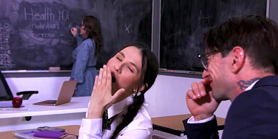 It’s The First Day Of School, And The MILF Teacher Gets Straight To Business With Her Sex 101 Class