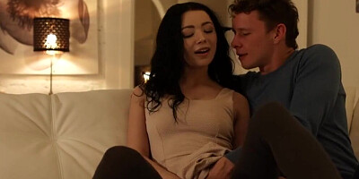 Emily Bender is seducing her boyfriend and he falls for her