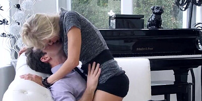Fetching blonde is licked and fucked by a real estate agent