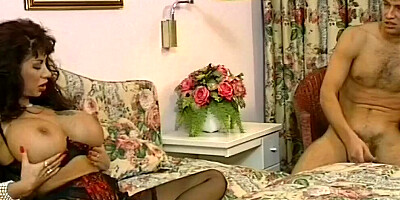 Full-bosomed cougar Gina Colany is shagged in this classic video