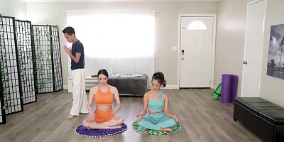 BFFS Aviana And Isabella Hire A Private Yoga Instructor To Improve Their Flexibility - FreeUse Yoga