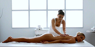 Massage Rooms Belarusian blonde Venera Maxima fingering girl till she cums