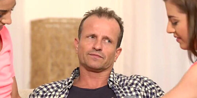 DADDY4K. Step Mom's two Daughters getting Naughty in Her