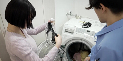 Japanese housewife wants to be fucked by her horny janitor