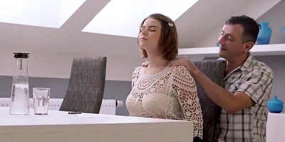 VIP4K. Amazing sex with teen chick helps old guy feel younger again