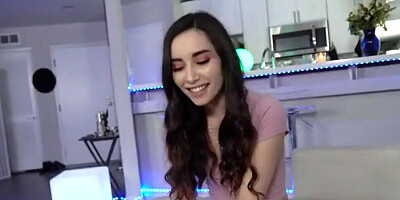 sneaky stepdaughter caught and fucked by daddy, POV, big cock