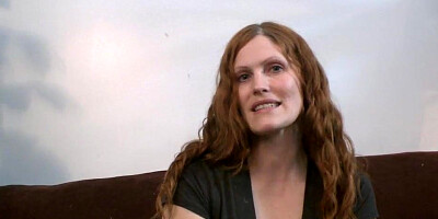 Chubby amateur MILF is being fucked by a guy with massive cock