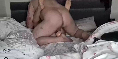 Slutty chick is getting fucked by her husband's horny bud