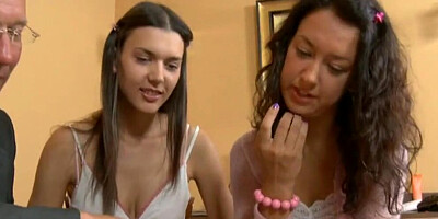 Older Guy Fucks Two Amazing Babes - Elaine Meadors