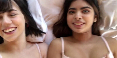 Hazel Heart & Remi Jones share dude's cock in a 3some