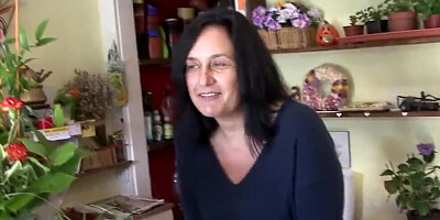 This chubby amateur mom loves to suck cock and ride it outdoors