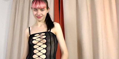 Alluring teen with an edge is ready to star in her first porn